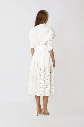 Hayden Shirt Dress – White - Glamourous Grace