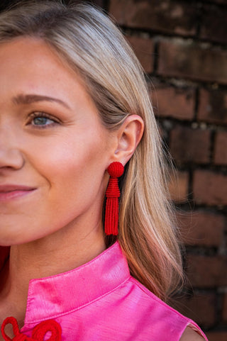 Hazel Tassel Earrings - Glamourous Grace