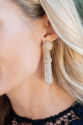 Hazel Tassel Earrings - Glamourous Grace