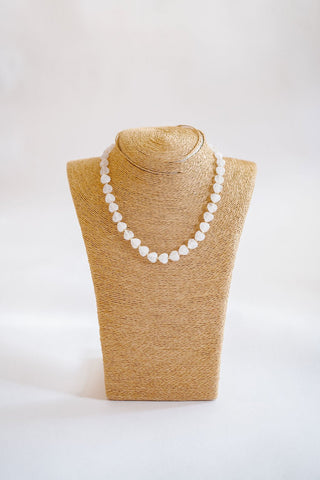 Heart - Quartz Beaded Necklace - Glamourous Grace
