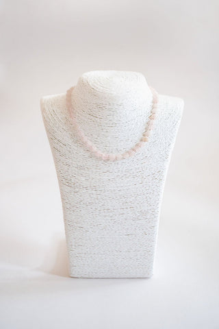 Heart - Quartz Beaded Necklace - Glamourous Grace