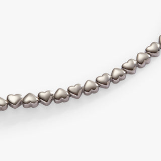 Heart Charm Tennis Bracelet