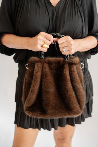 Heather Faux Fur Handbag - Glamourous Grace