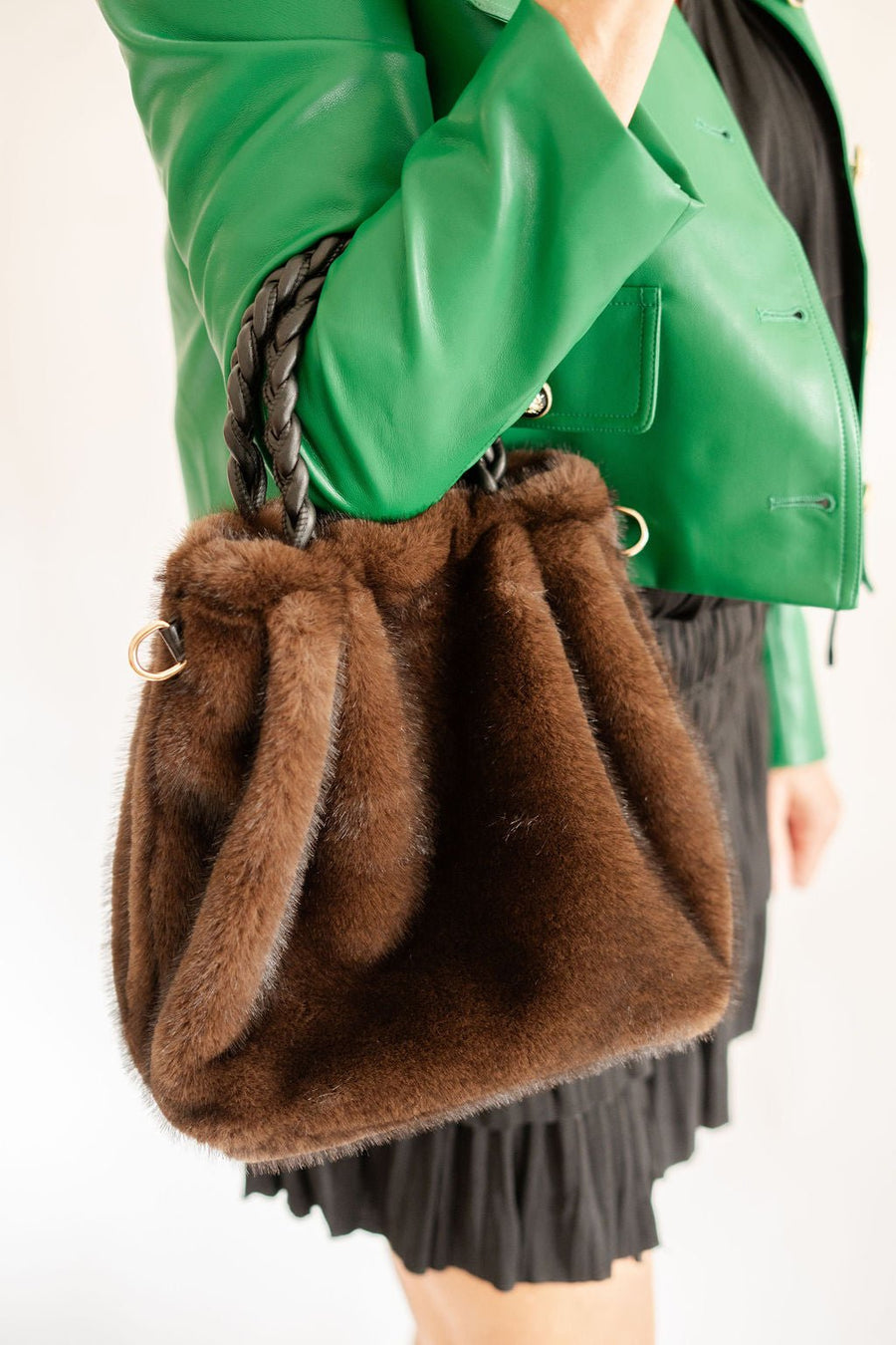 Heather Faux Fur Handbag - Glamourous Grace