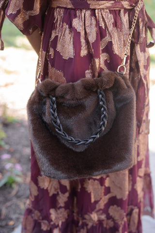 Heather Faux Fur Handbag - Glamourous Grace