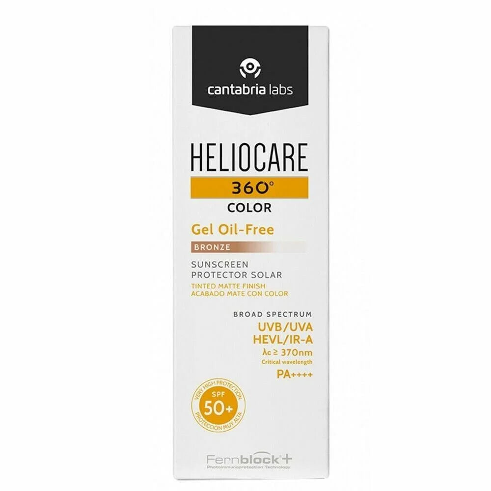 Heliocare 360 Gel Oil Free Bronze Spf 50 50ml - Glamourous Grace