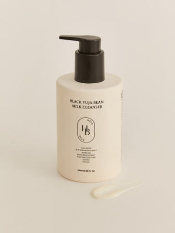 HEVEBLUE Black Yuja Bean Milk Cleanser 290ml - Glamourous Grace