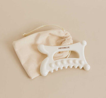 HEVEBLUE Natural White Clay Homecare Relaxing Gua Sha - Glamourous Grace