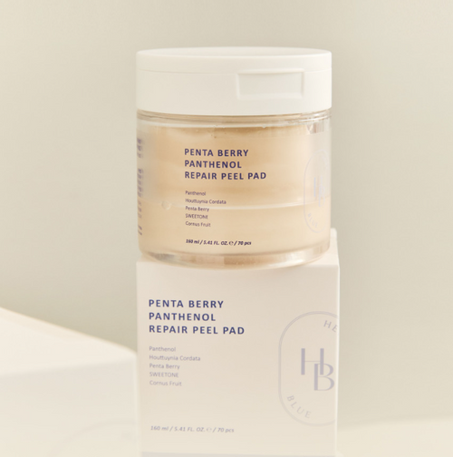 HEVEBLUE Penta Berry Panthenol Repair Peel Pad 160ml/70ea - Glamourous Grace