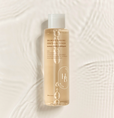 HEVEBLUE Salmon Caring Centella Toner 200ml - Glamourous Grace