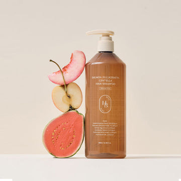 HEVEBLUE Salmon Pullkeratin Centella Hair Shampoo 500ml - Glamourous Grace