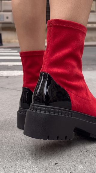 The Sorella Red Tip Suede Leather Women’s Boot