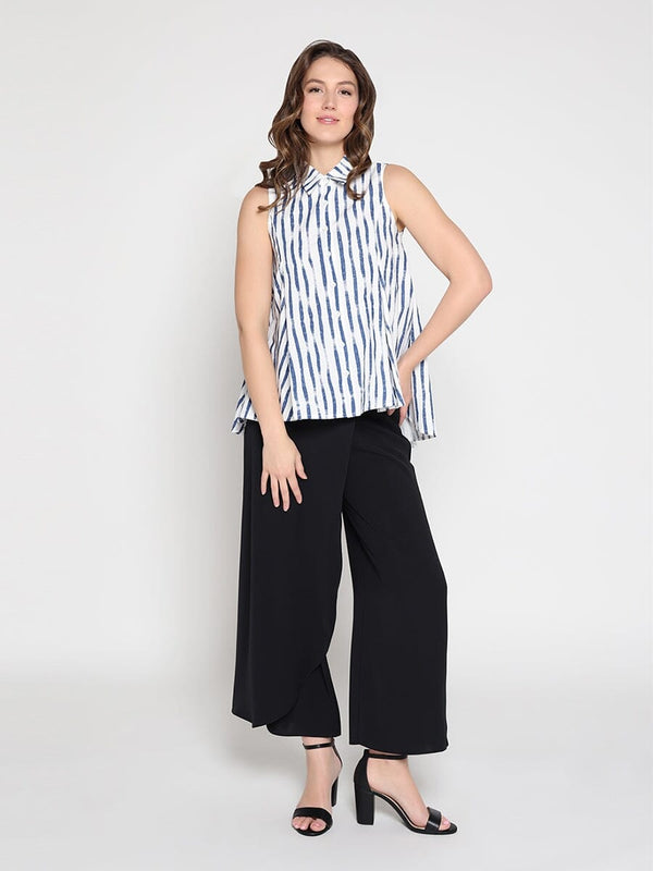 High low sleeveless printed top - Glamourous Grace