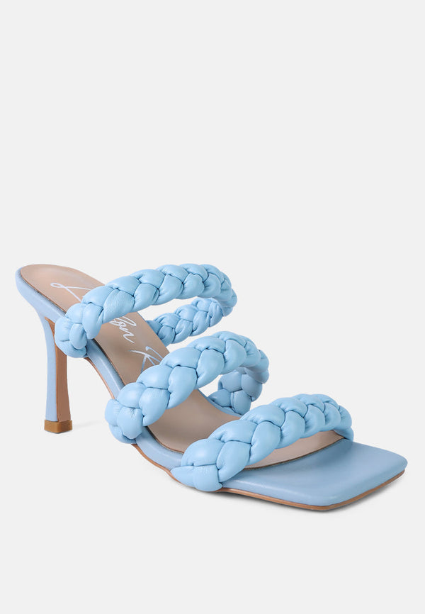 High Bae Braided Strap Casual Heels - Glamourous Grace