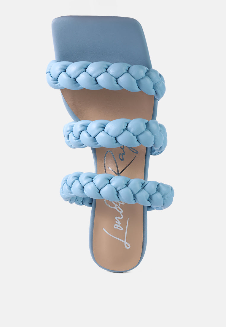 High Bae Braided Strap Casual Heels - Glamourous Grace