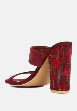 High Sass Rhinestone Embellished Sandals - Glamourous Grace