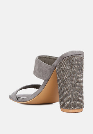 High Sass Rhinestone Embellished Sandals - Glamourous Grace