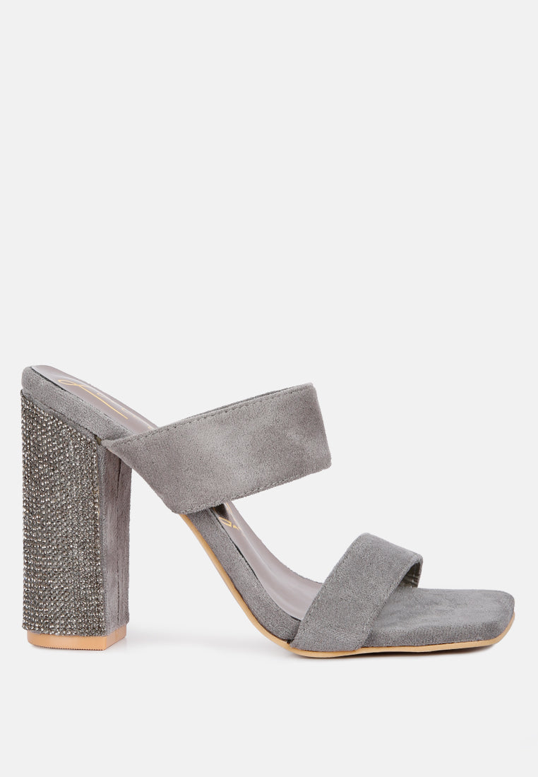 High Sass Rhinestone Embellished Sandals - Glamourous Grace