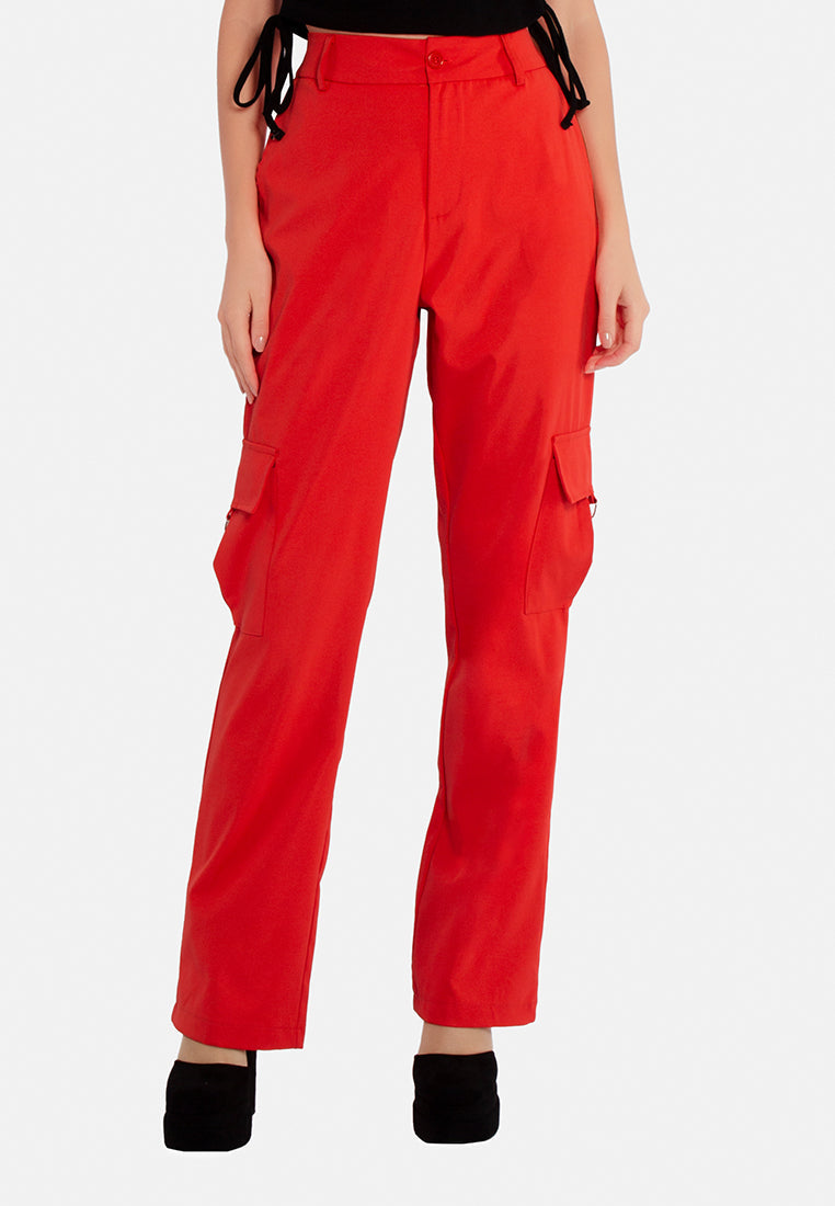 High Waist Cargo Pants - Glamourous Grace