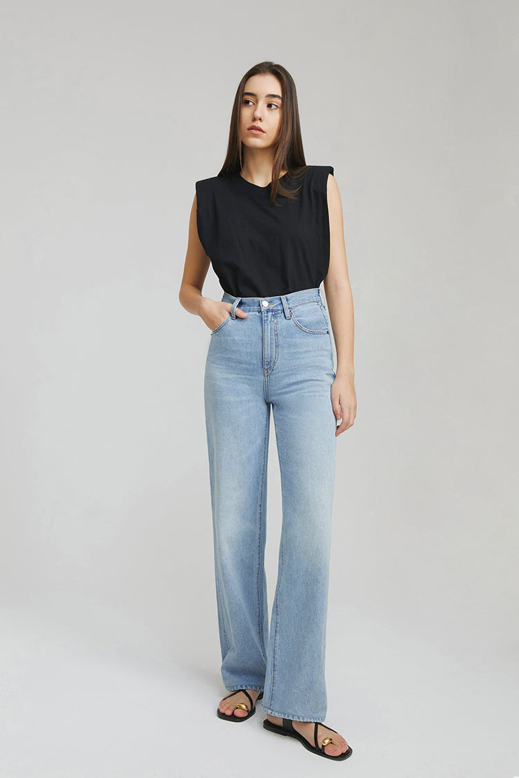 Coney Island Whitefish High Rise Wide Jeans HJ007 - Glamourous Grace