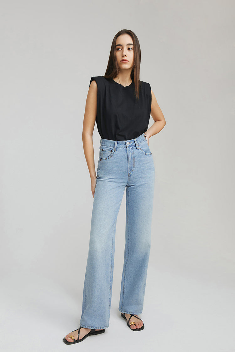 Coney Island Whitefish High Rise Wide Jeans HJ007 - Glamourous Grace