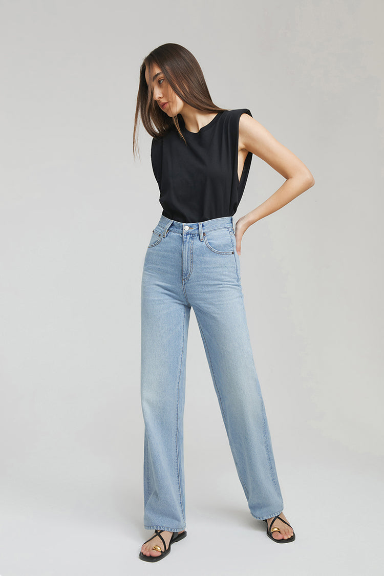 Coney Island Whitefish High Rise Wide Jeans HJ007 - Glamourous Grace