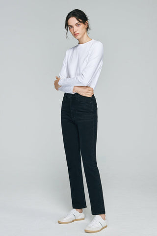 Two Shots High Rise Straight Crop Jeans HJ013 - Glamourous Grace