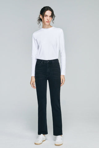 Two Shots High Rise Straight Crop Jeans HJ013 - Glamourous Grace