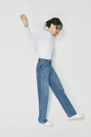 Coney Island Whitefish High Rise Wide Jeans HJ007 - Glamourous Grace