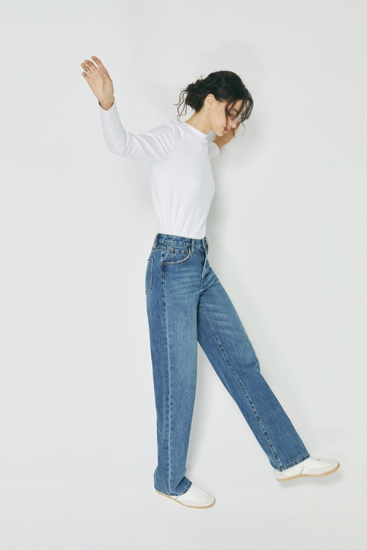 Coney Island Whitefish High Rise Wide Jeans HJ007 - Glamourous Grace