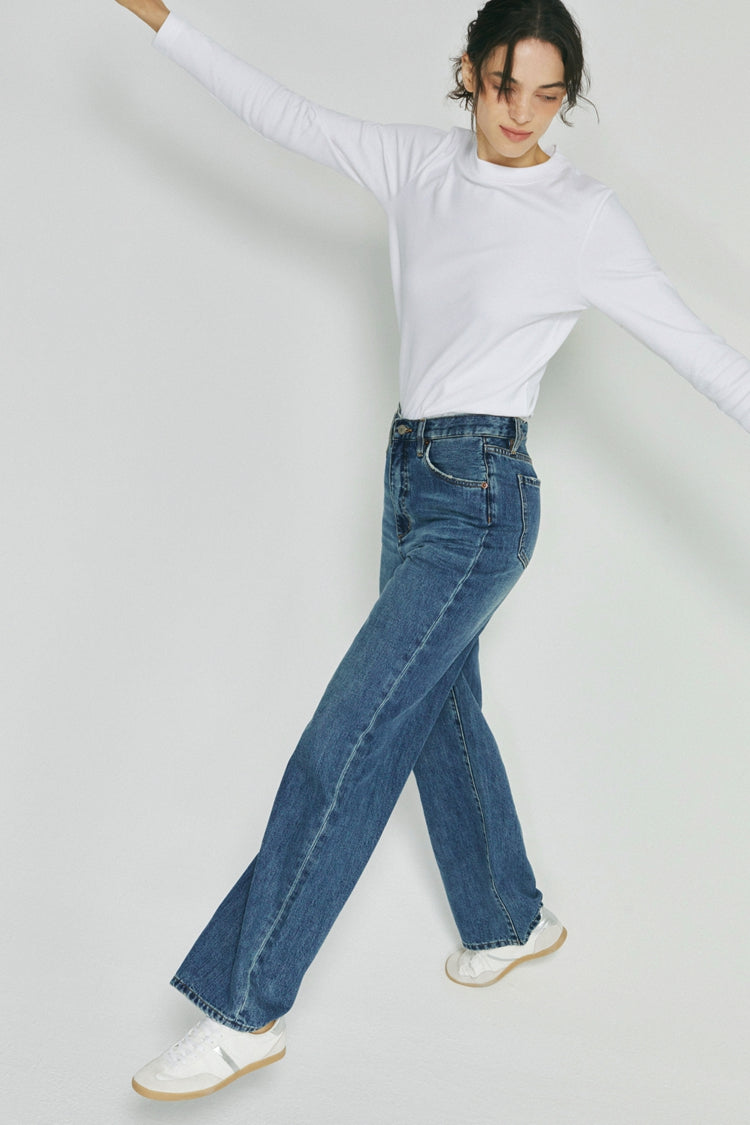 Coney Island Whitefish High Rise Wide Jeans HJ007 - Glamourous Grace