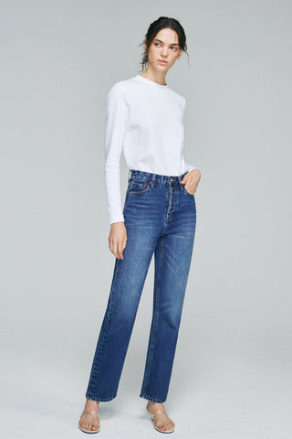 Manhattan High Rise Straight Ankle Jeans HJ160 - Glamourous Grace