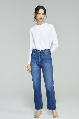 Manhattan High Rise Straight Ankle Jeans HJ160 - Glamourous Grace