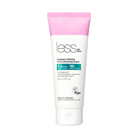 [HOLIKA HOLIKA] Less On Skin Redness Calming Cica Cleansing Foam 100ml - Glamourous Grace
