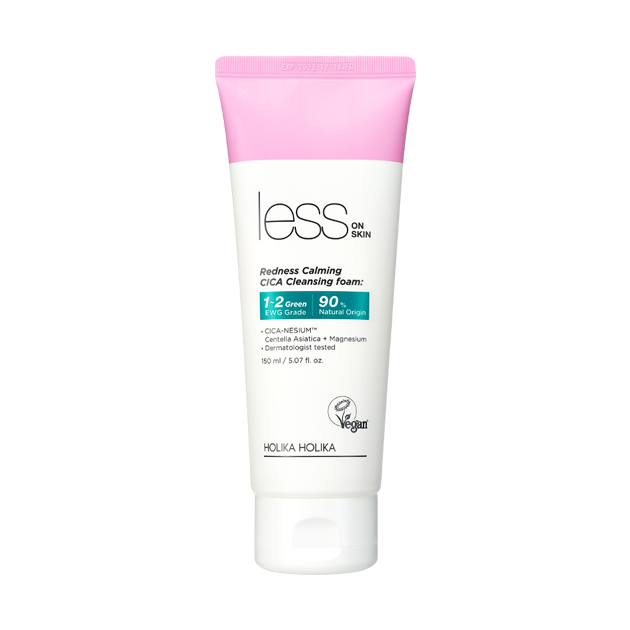 [HOLIKA HOLIKA] Less On Skin Redness Calming Cica Cleansing Foam 100ml - Glamourous Grace