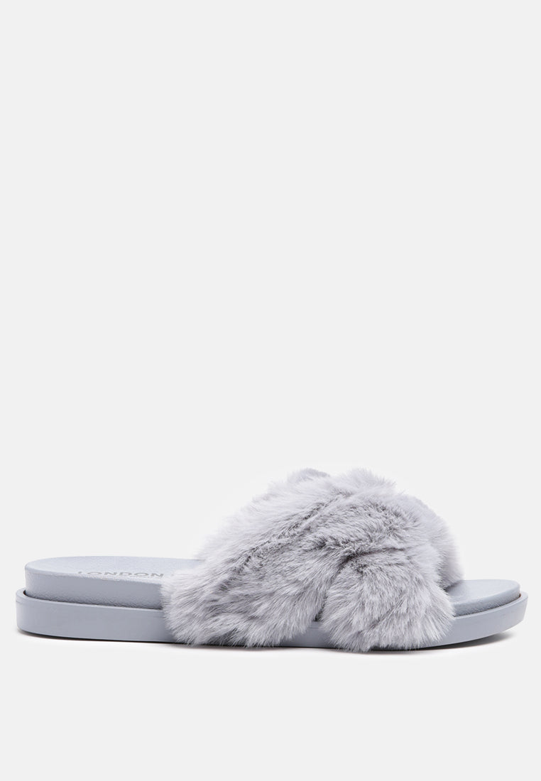 Homey Fur Slip-On Flats - Glamourous Grace