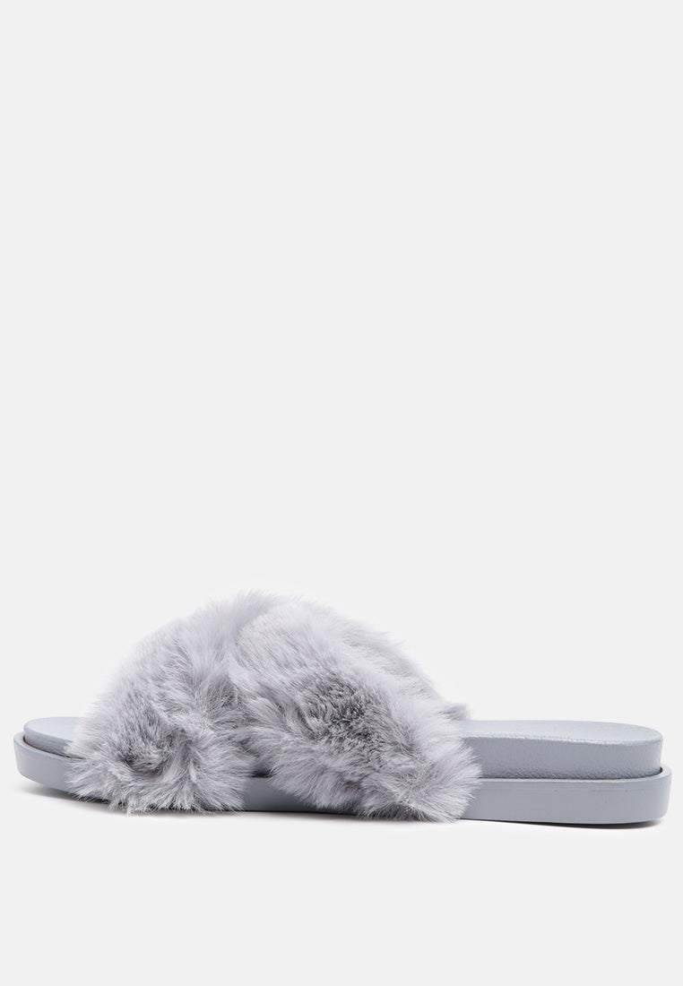Homey Fur Slip-On Flats - Glamourous Grace