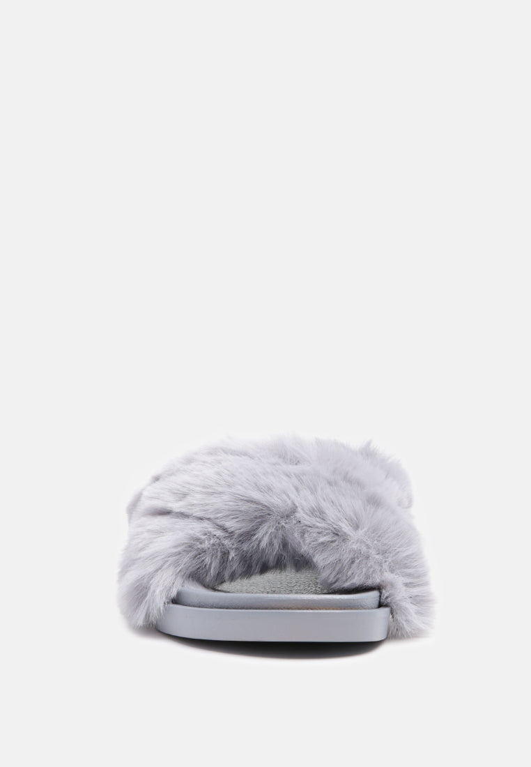 Homey Fur Slip-On Flats - Glamourous Grace