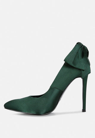 Hornet High Heeled Satin Pump Sandals