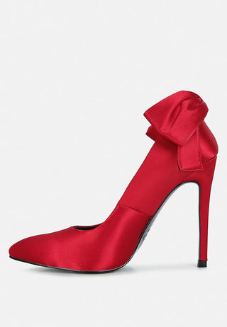Hornet High Heeled Satin Pump Sandals