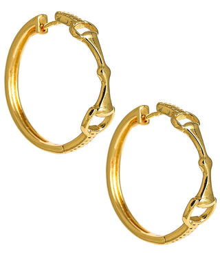 Horsebit Huggie Hoop - Glamourous Grace