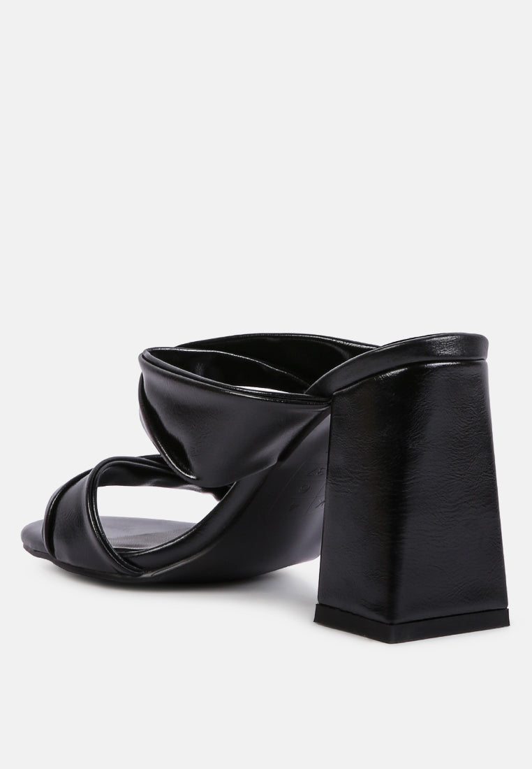 Hot Mess Puffy Block Heel Sandals - Glamourous Grace