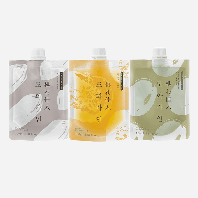 House of Dohwa Wash Off Mask Pack Set (Rice+Pumpkin+Mungbean) - Glamourous Grace