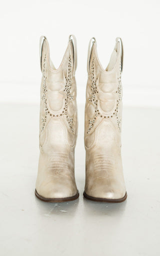 Houston Studded Boots in Champagne - Glamourous Grace