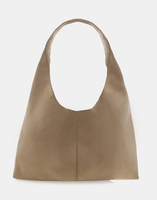 Remi Suede Shoulder Bag Stone