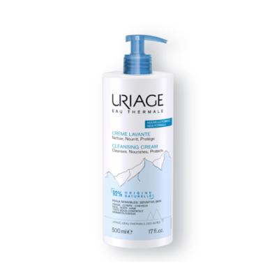 Uriage Gentle Cleansing Cream with Thermal Spring Water & Nourishing Milk - 16.91 fl oz, Paraben-Free & Moisturizing - Glamourous Grace
