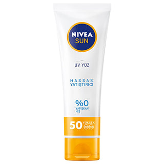 Nivea Sun SPF 50 Facial Sunscreen: High Protection, Moisturizing, Non-Greasy - Sensitive Skin Formula, UVA/UVB Defense - 1.69 fl oz - Glamourous Grace