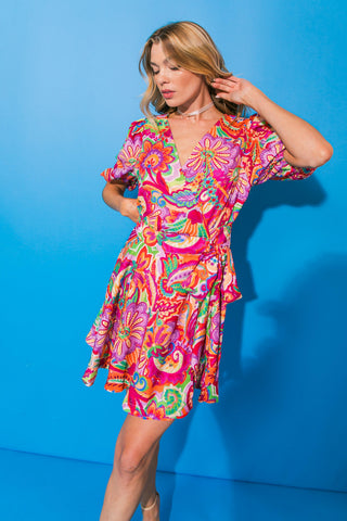 YOUR TO KEEP WOVEN MINI DRESS - Glamourous Grace