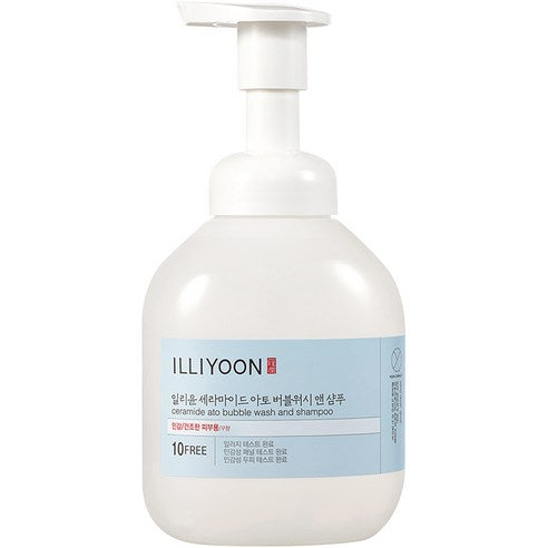 ILLIYOON Ceramide Ato Bubble Wash and Shampoo 400ml - Glamourous Grace