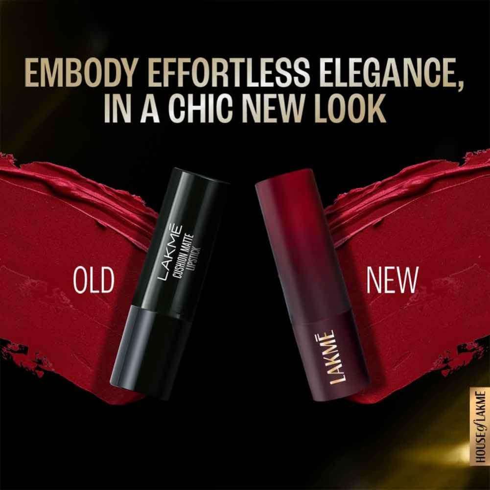Lakme Cushion Matte Lipstick - Red Orchid